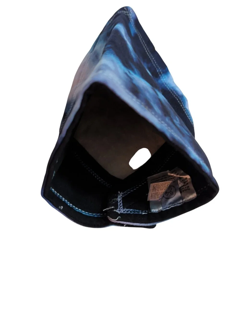 NWOT Tie-Dye Triangle Pet Bandana / Baby Bib - Blue & Black